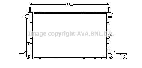 AVA QUALITY COOLING Radiaator,mootorijahutus FD2088